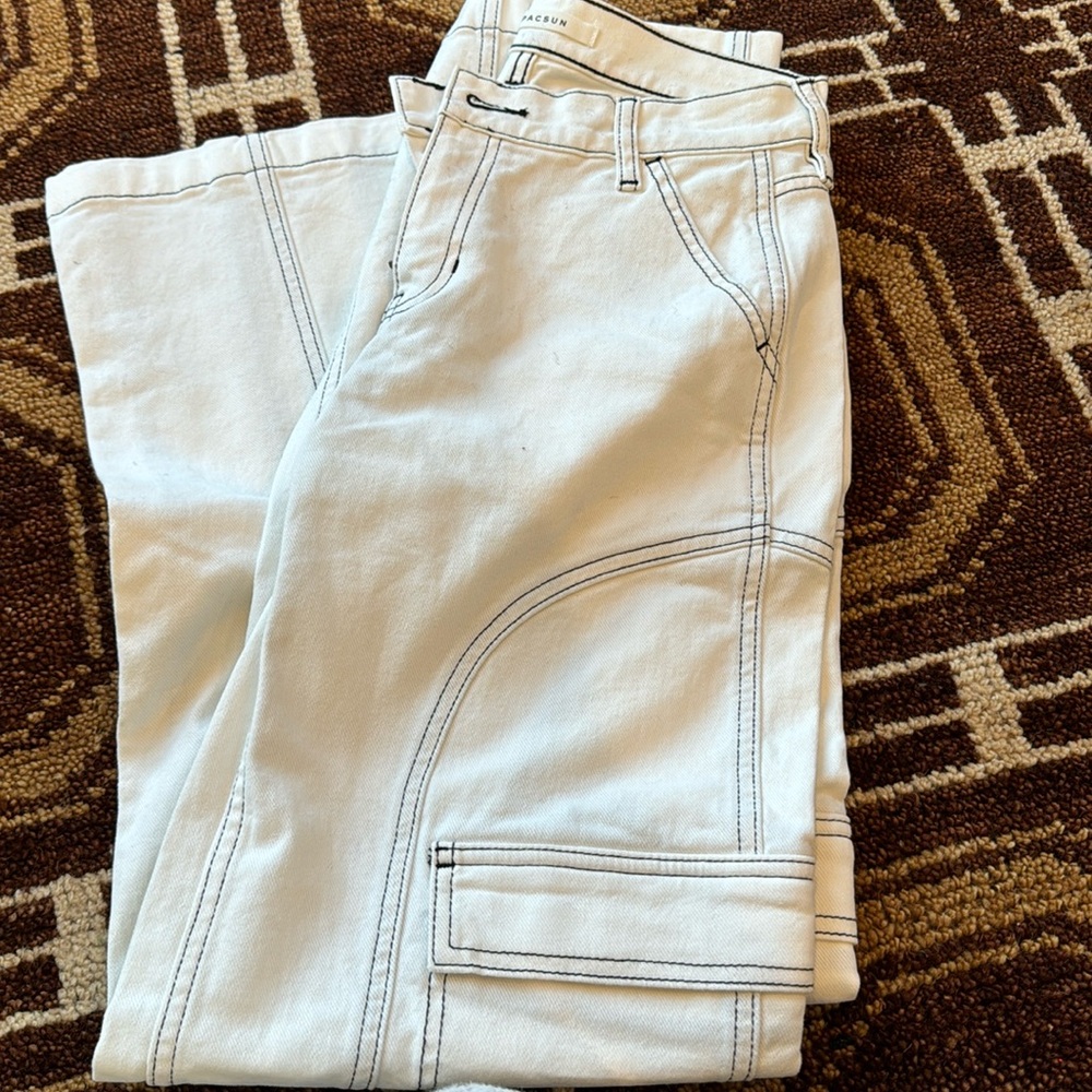 New White pacsun skater baggy pants size 25